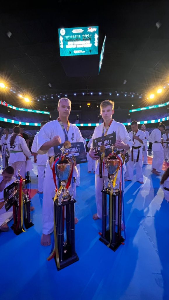 Maks Boychuk a Igor Khobot na ME Kyokushin karate v Rumunsku